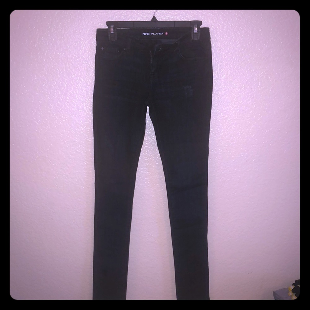 Super Dark Blue Skinny Jeans